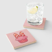 Cupcake Stenen Onderzetter (Zijkant)