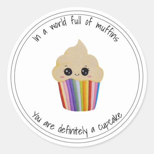 Cupcake Sticker (Voorkant)