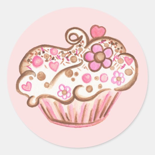 Cupcake Sticker (Voorkant)