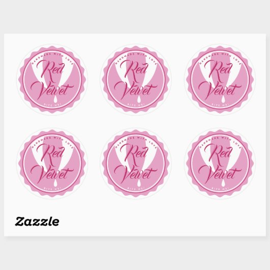 Cupcake stickers aangepaste labels (Vel)