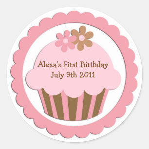 Cupcake Stickers Labels