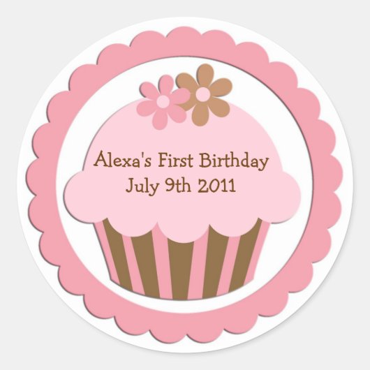  Cupcake Stickers Labels (Voorkant)