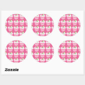 Cupcake-stickers Ronde Sticker (Vel)