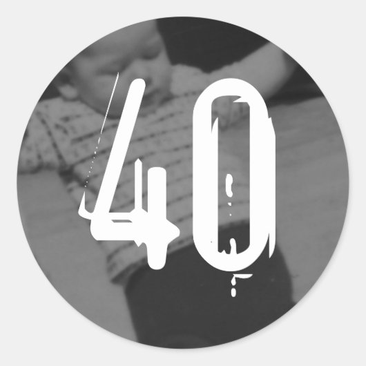 Cupcake-stickers Ronde Sticker (Voorkant)