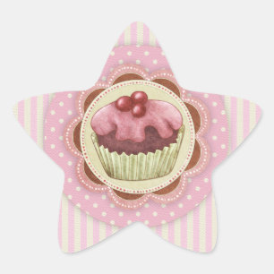 Cupcake-stickers Ster Sticker