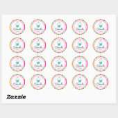 Cupcake Stickers, voor DYI cupcake toppers Ronde Sticker (Vel)