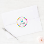 Cupcake Stickers, voor DYI cupcake toppers Ronde Sticker (Envelop)