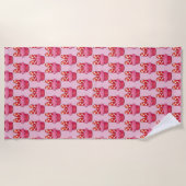 Cupcake-strandhanddoek Strandlaken (Voorkant)