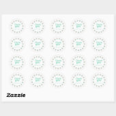 Cupcake Strooibaksel Bedankt Sticker (Vel)