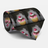 Cupcake-Stropdas: Oorspronkelijke kunst in oliepas Stropdas (Opgerold)