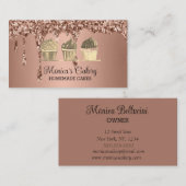 Cupcake Sweet Cakes Homemade Bakery Visitekaartje (Voorkant / Achterkant)