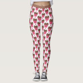 Cupcake Sweet Dessert Bakery Cake Pattern Leggings (Voorkant)