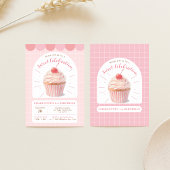 Cupcake Sweet Shop Uitnodiging voor verjaardag