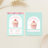 Cupcake Sweet Shop Uitnodiging voor verjaardag