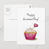 Cupcake - Sweetest Day Briefkaart (Voorkant / Achterkant)