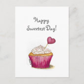 Cupcake - Sweetest Day Briefkaart (Voorkant)