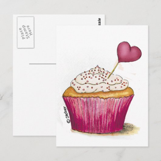 Cupcake - Sweetest Day Briefkaart (Voorkant / Achterkant)