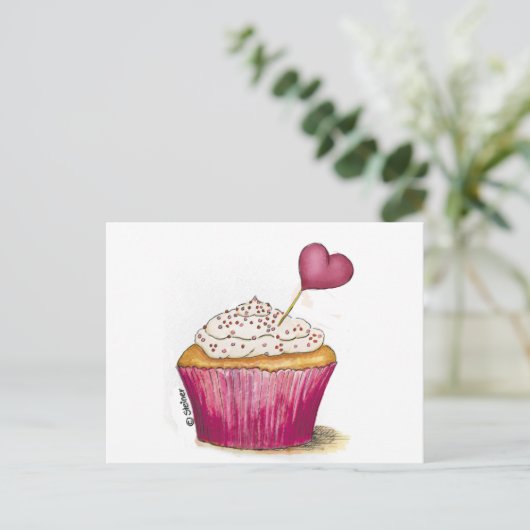 Cupcake - Sweetest Day Briefkaart (Staand voorkant)