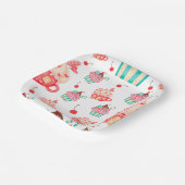 cupcake sweets feest papieren bordje (Gebogen)