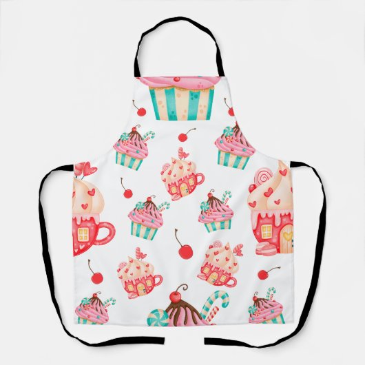 cupcake sweets feest schort (Voorkant)