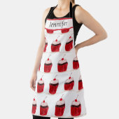 Cupcake Sweets Hand-getekende Baking Food Cute Schort (Insitu)