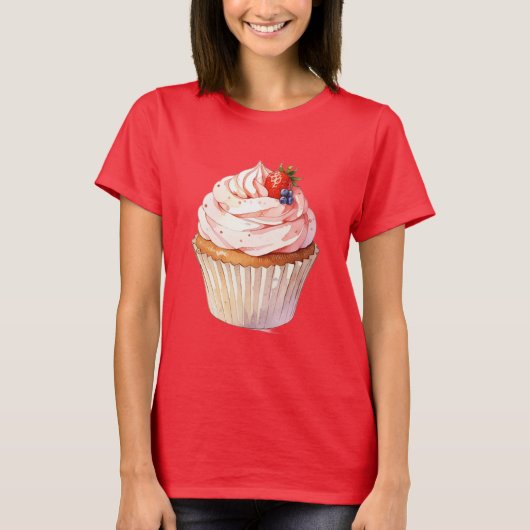 Cupcake t-shirt (Voorkant)