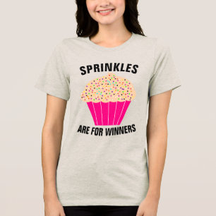 Cupcake T-Shirts, SPRINKLES VOOR WINNERS Tri-Blend Shirt