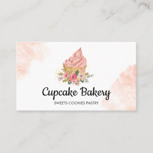 Cupcake Taart Bakker Gebak Chef Visitekaartje