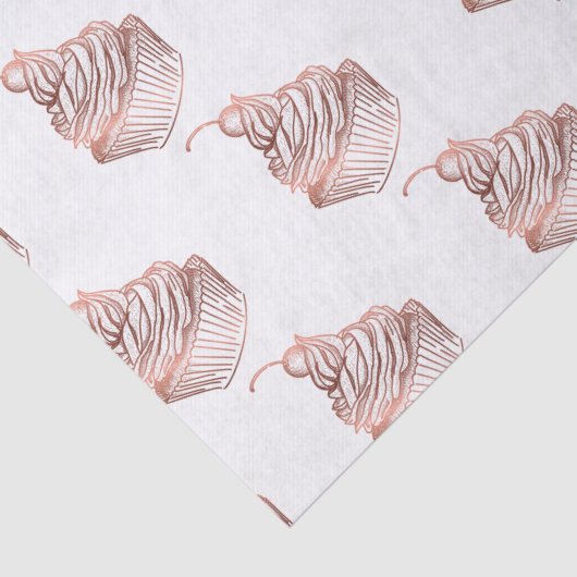 Cupcake taarten & snoepjes Home Bakkerij Rustiek Tissuepapier (Detail)