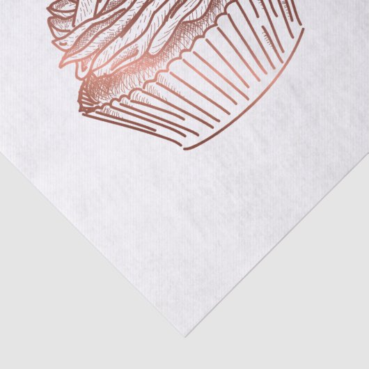 Cupcake taarten & snoepjes Home Bakkerij Rustiek Tissuepapier (Detail)