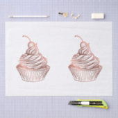 Cupcake taarten & snoepjes Home Bakkerij Rustiek Tissuepapier (Craft)