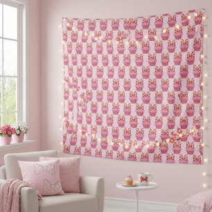 Cupcake-tapijt Wandkleed
