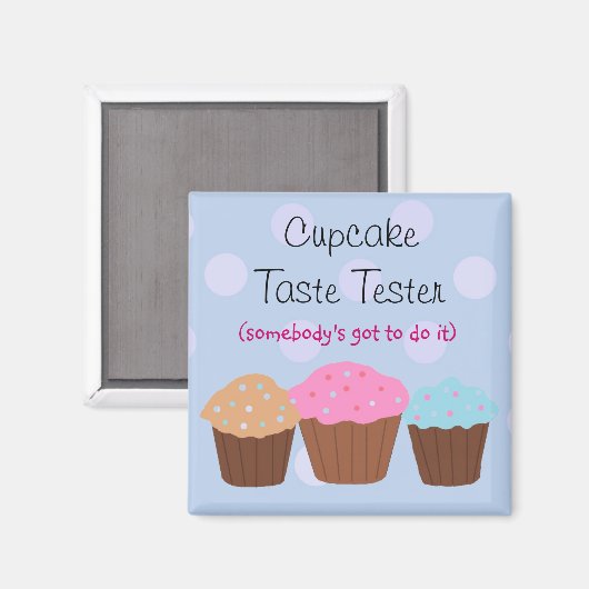 Cupcake Taste Tester Magneet (Voorkant / Achterkant)