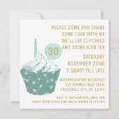 Cupcake Tea Party 30e verjaardag Kaart (Voorkant)