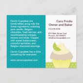 Cupcake-testpartij Briefkaart (Achterkant)