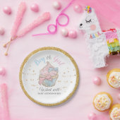 Cupcake Thema Geslacht Bord van partijpapier onthu (Feest)