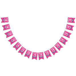 Cupcake thema kind verjaardagsfeestje op maat vlaggetjes