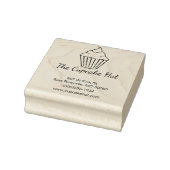Cupcake Theme Business Stamp Rubberstempel (Stempel)