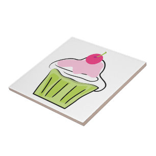 Cupcake Tile Tegeltje