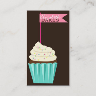 Cupcake Topper Visitekaartje