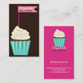 Cupcake Topper Visitekaartje (Voorkant / Achterkant)