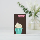 Cupcake Topper Visitekaartje (Staand voorkant)