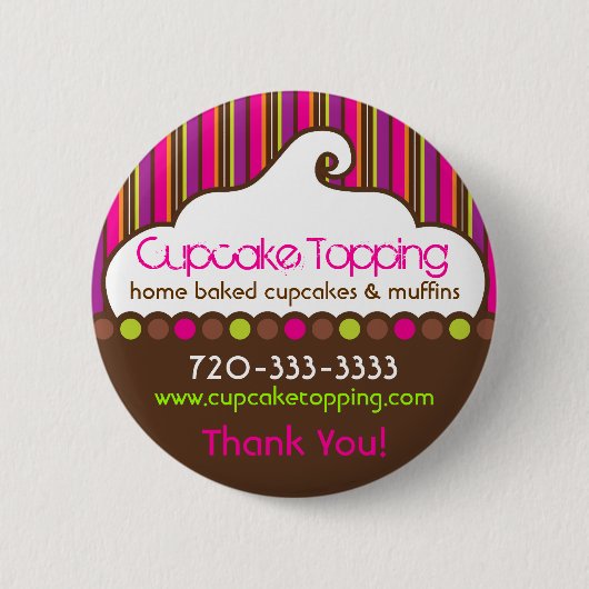 Cupcake Topping Retro Speldje (Voorkant)