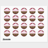 Cupcake Topping Retro Stickers (Vel)