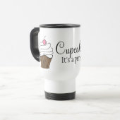 Cupcake Travel Mug Reisbeker (Voorkant links)