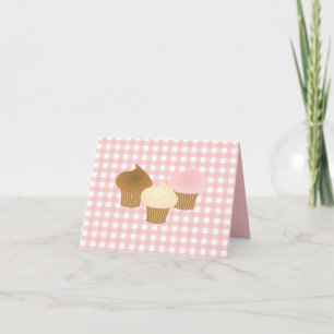 Cupcake Trio Bedankkaart