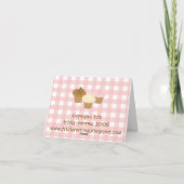 Cupcake Trio Bedankkaart (Achterkant)