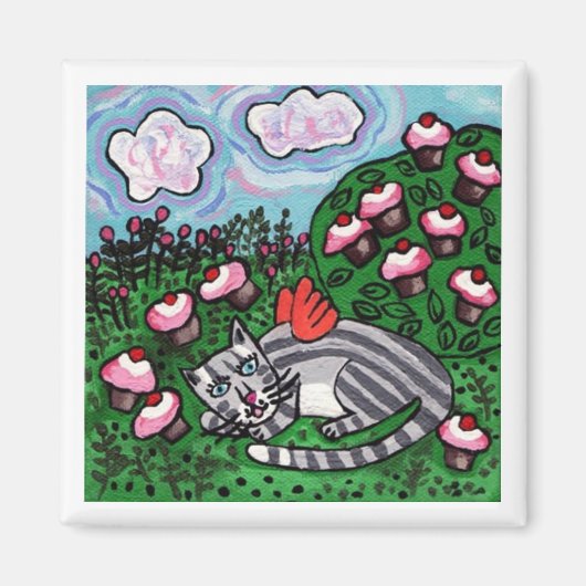 Cupcake Tuin Engel Magnet (Voorkant)