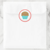 Cupcake Turquoise Aqua Stickers (Tas)