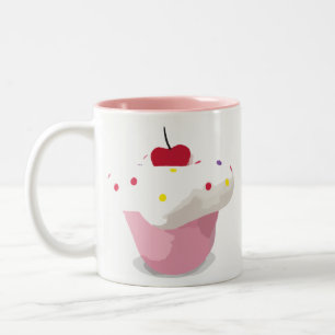 Cupcake Tweekleurige Koffiemok